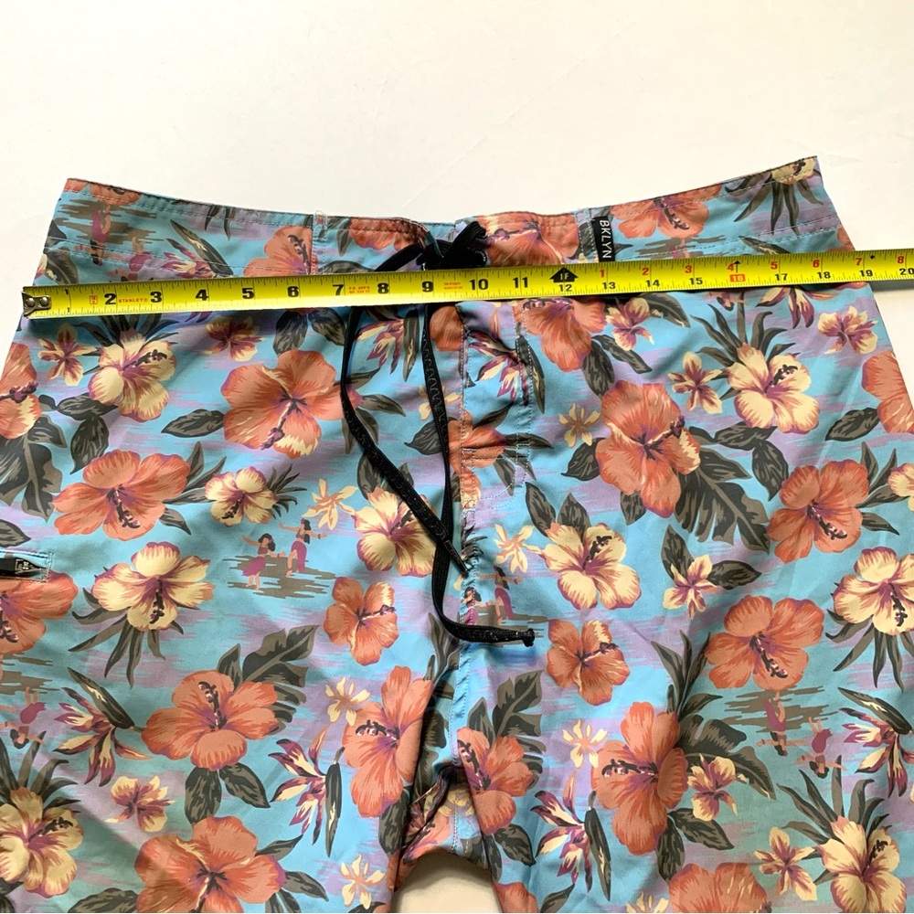 Brooklyn Cloth Multicolor Floral Boardshorts Men’s 34 – Stretch Swim Shorts - Picture 11 of 13